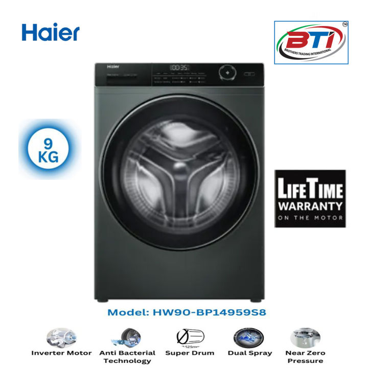 Haier 9 KG Inverter Front Load Washing Machine Model - HW90-BP14959S8