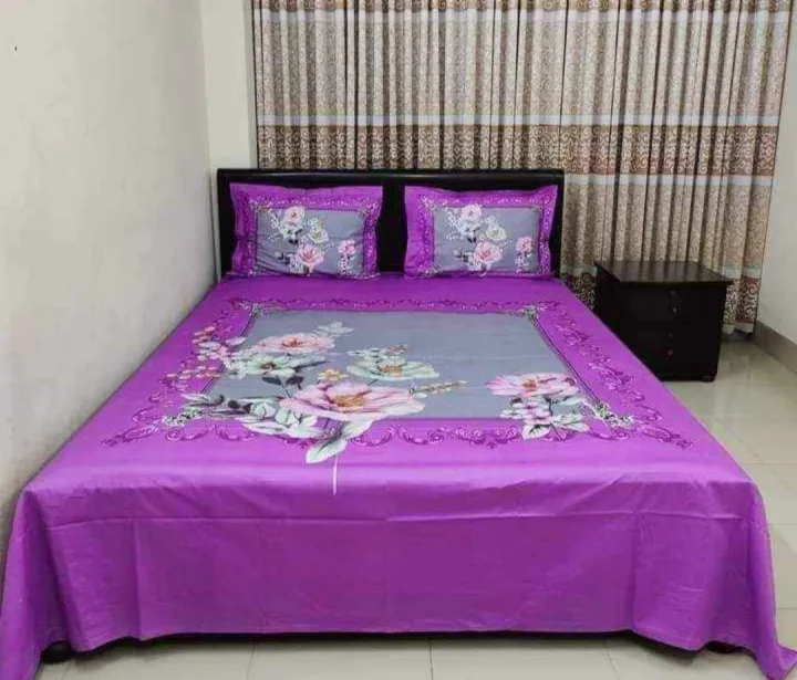 King%20size%20cotton%20bed%20sheet%20with%20matching%203%20pillow%20covers%20-%20Image%203