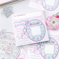 Stationery Notepad DI80 pcs/pack Cute Cartoon Y Scrapbook Diary Planner Decorative No Sticky Notes Leave a Message for Students.