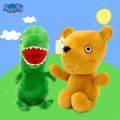 1Pc 19cm/7.84in Peppa Pig Kawaii Plush Toy Genuine High Quality Soft Stuffed Mr Dinosaur Cartoon Animal Key Chain Doll Kids Gift.
