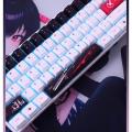 Yuki Aim Keycaps Set PBT Five-Sided Sublimation Anime Keyboard Caps Custom Cherry Profile Keycaps for Mechanical Keyboard Gift. 