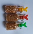 Glitter 3 Pieces bottles for Crafting- Golden Colour.