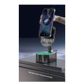 3-In-1 Phone Holder Inductive Bluetooth Speaker Holder 360°Rotating Folding Lifting Charging Treasure Holder Black. 