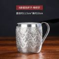 1 pcs Vintage Style Thai Design silver Water mug with Handle  750ml. 