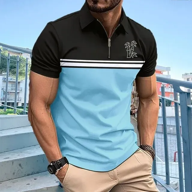 Men's%20polo%20shirt%20with%20collar%20and%20zipper,%20street%20casual%20T-shirt,%20striped%20color,%20new%20-%20Image%206