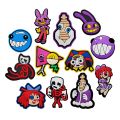 The Amazing Digital Circus Cartoon Pomni Shoes Charms for Croc Pins Kids Accessories DIY Clogs PVC Shoe Decoration Buckle Packs. 
