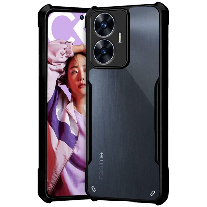 Coque Silicone transparent avec coins renforcés Realme C55 Transparent