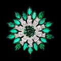 Brooch Pin Jewelry New Fashion Retro Women Fashion Flower Brooch Crystal Rhinestone Jewelry for Wedding Dating Party Gift. 