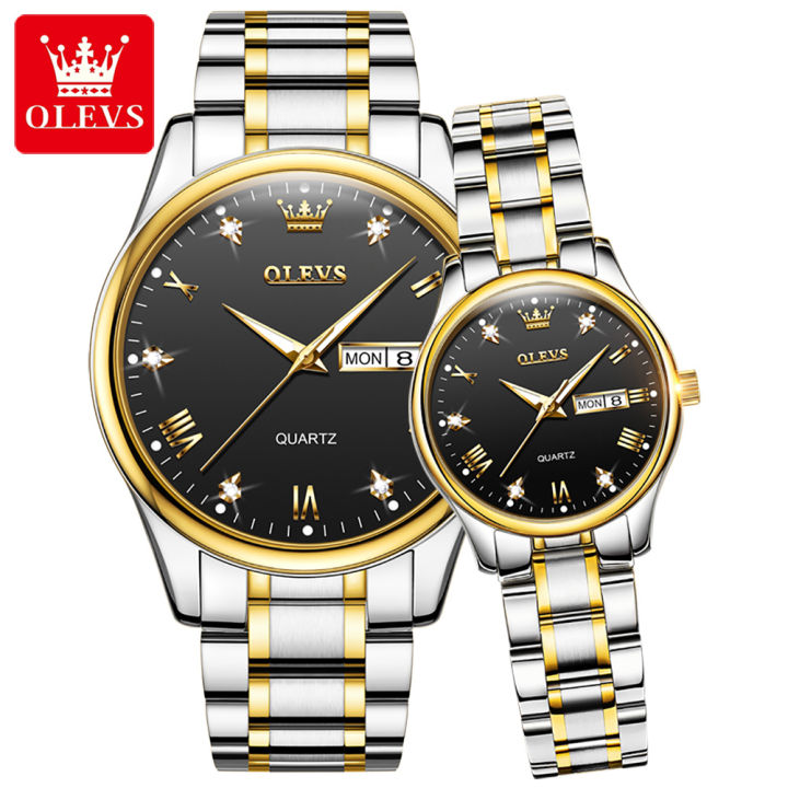 OLEVS%20Fashion%20Watches%20Couple%20Watch%20Stainless%20Steel%20Calendar%20Waterproof%20Business%20Quartz%20Watch%20For%20Men%20Women%20-%205563%20%20(2%20Piece)%20-%20Image%202