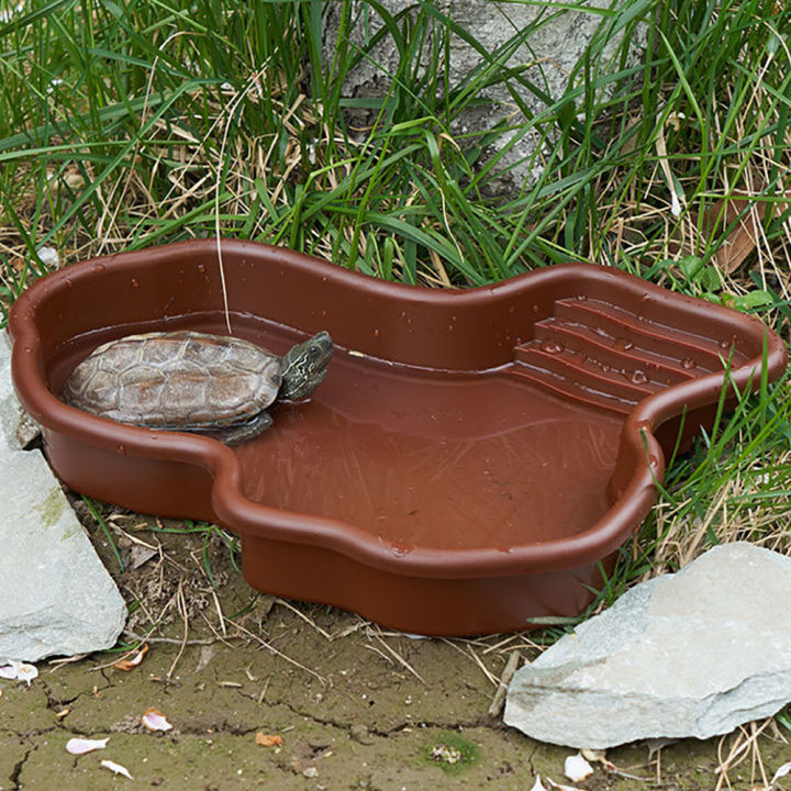 GC%20Reptile%20Bathing%20Pool,%20Reptile%20Feeding%20Dish%20Water%20Bowl%20With%20Stairs,%20Extra%20Large%20Aquarium%20Ornament%20For%20Bearded%20Dragon,%20Lizard%20Bath,%20Gecko,%20Turtle%20-%20Image%203