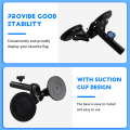 Flagpole Bracket Kit With Suction Cup, Suction Cup Flag Stand. 