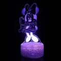 Disney Cartoon 3D Night Light Mickey Mouse Clubhouse LED Color Changing Light Bedroom Decorative Light Children's Birthday Gift. 