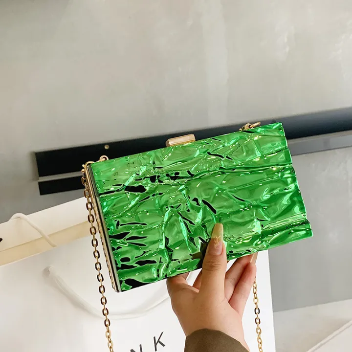 Shoulder%20bag,%20Chaoshang%20Ice%20Crack,%20Personality%20Gold%20Box%20Bag,%202022%20Korean%20Edition,%20ins%20Internet%20celebrity%20girl,%20foreign%20hand-held%20oblique%20-%20Image%204