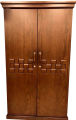 2 Shutter A-125 Wood Almirah - Chocolate Canadian Oak vinier.