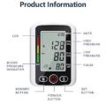 Electronic Black  digital blood pressure monitor sphygmomanometer. 