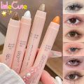 6 Colors Lazy Eye Makeup Cosmetic Waterproof Diamond Pearlescent Brightening Eye Shadow Face Eye Shimmer Highlight Eyeshadow Pen Double Head Glitter Shiny Eyeshadow Stick. 