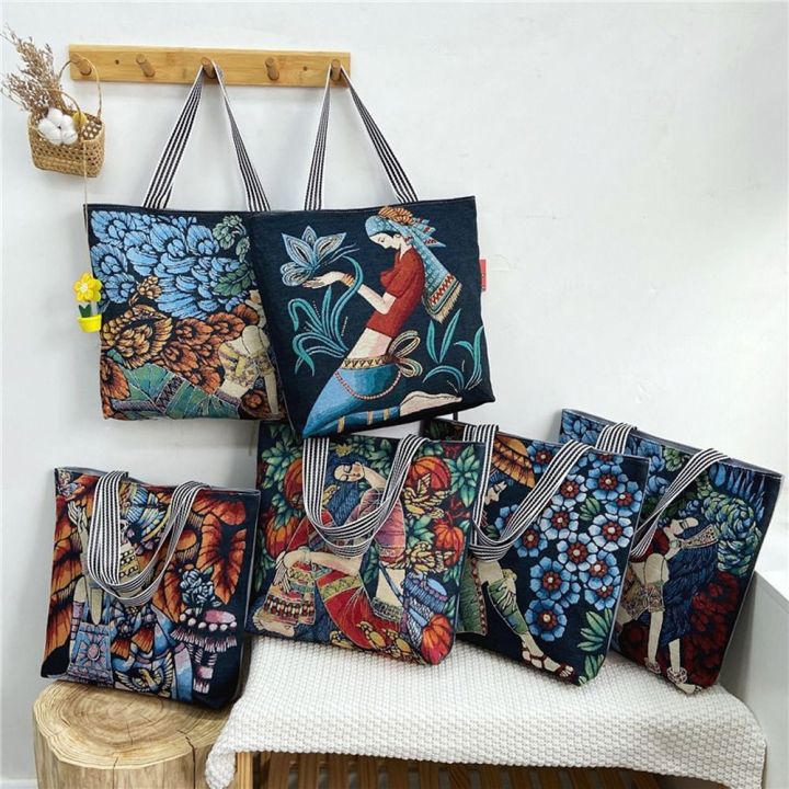 WPOT%20Retro%20Elegant%20Oil%20Painting%20Shopping%20Bag%20Travel%20Bag%20Flower%20Painted%20Tote%20Bag%20Women%20Art%20Handbag%20Canvas%20Bag%20Shoulder%20Bag%20-%20Image%207