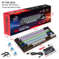 V800 Mechanical Gaming Keyboard LED Backlit Compact 68 Keys Mini Wired Office Keyboard For Laptop PC Gamer.