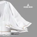 Trendsetter -Upscale Living -white colour MTM lungi for men 100% cotton,lungi,- Inventive Choice Preferble - Low Hassle and Maintanance.