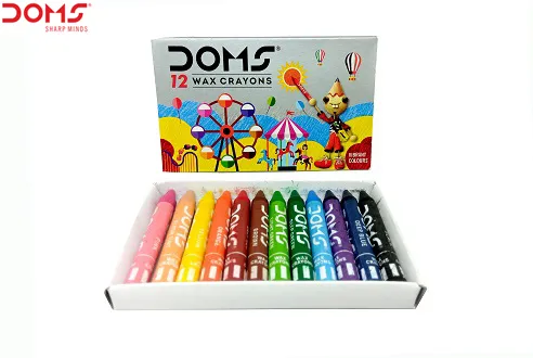 Doms%2012%20Colour%20Wax%20Crayons%20(Small)%20-%20Image%202