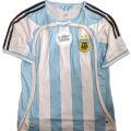 Argentina World Cup 2006  Authentic Retro Edition Half Sleeve Football Jersey. 