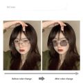 Rimless Photochromic Myopia Glasses Luxury Women Men Color-changing Nearsighted Eyewear Discolored Anti Blue Light Glass.