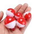 Fishing Bobbers Hard Plastic Fishing Float Ball Red White Float Ball Mini Fishing Bobber Floats Set Gadget Round Buoy Fishing Floating Tool Sea Fishing.