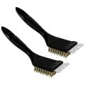 BBQ Grill Brush Grill Cleaner Barbecue Grill Brush and Scraper Non Scratch Cleaning Best for Any Grill 2 Pieces.