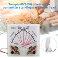 1 Piece Meter Transmitter VU Meter With Backlight PMMA Cover SWR Black Forward 300W Reflected 60W.