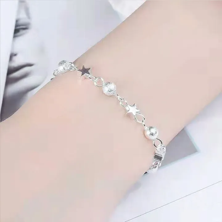 Korean%20Fashion%20Style%20Star%20Shape%20Fresh%20Bracelets%20For%20Women%20Girl%20Personality%20Simple%20Round%20Bead%20Bracelet%20Jewelry%20Accessories%20Gift%201Pcs%20-%20Image%203