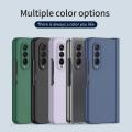 Phone Case For Samsung Galaxy Z Fold 6 5 4 3 5G With Pen Slot Holder For S Pen Hinge Plastic Cover With Front Screen Glass. 