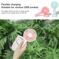original Rechargeable Portable Mini Handheld Fan with 2500 mAh Battery and 3 Speed Options for Office Room Outdoor Household Traveling. 