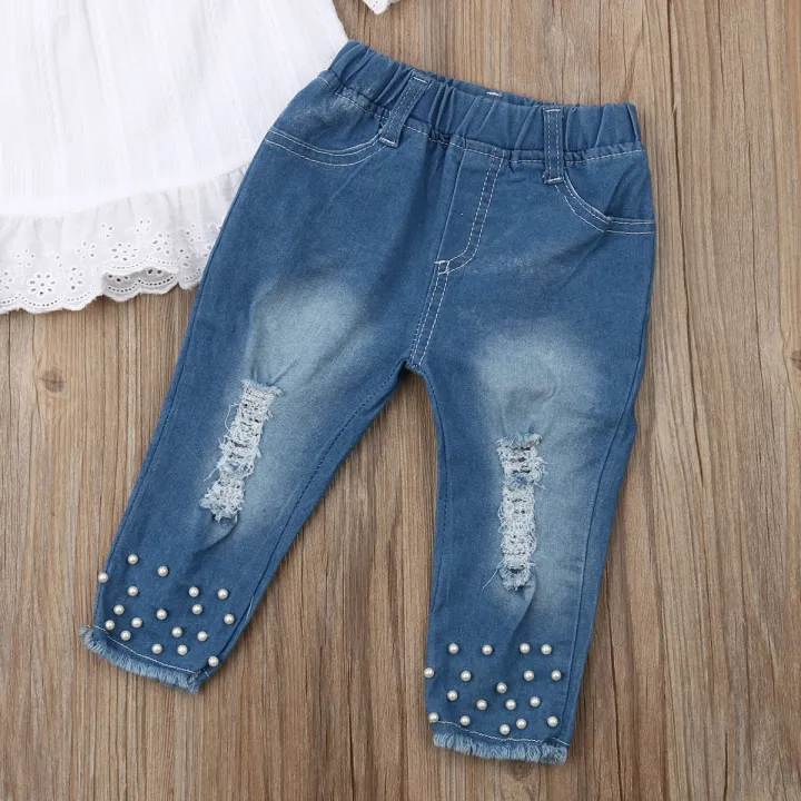 %E3%80%90KuaKe%20Mall%E3%80%91(New)%20baby%20girl%20lace%20shirt%20T-shirt%20tops%20long%20pants%20jeans%20clothes%20set%20-%20Image%206