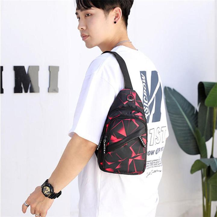 Men Shoulder Bag Fashion Messenger Bags Shoulder Crossbody Men's Sling Women's Sports Travel Pack Messenger Chest Bag for Man