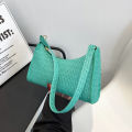 DishyKooker Retro Plaid Baguette Underarm Bag Pu Leather Zipper Shoulder Bag For Women Valentines Gifts. 