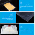 GC 100pcs Transparent Vacuum Sealer Bags Food Grade Materials Food Packaging Bag Great For Food Storage.