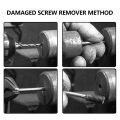 6Pcs/Set crew Extractor errated Thread quare Head Broken Damaged crew Bolt Remover Tools. 