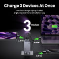 UGREEN Nexode Pro 100W USB C Charger, 3 Ports GaN Compact Fast PPS Wall Charger for MacBook Pro/Air, Pixelbook, iPad Pro, iPhone 15 Pro/14, Galaxy S23/Note20, Pixel 8, Steam Deck etc.