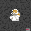 Aesthetic Cats Sticker | Stickeroo. 