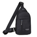 Chest Bag Fashion New Solid Color Men Chest Bag Outdoor Casual Fashion One Shoulder Crossbody Bag. 