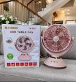 Jy Super JY-2571 Professional 6 Battery Rechargeable Portable Table Fan (7200mAh). 