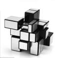 Mirror Block Rubik's Cube - Silver and Black. 