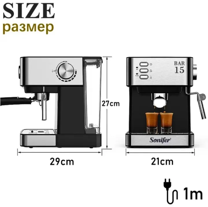 Espresso%20Coffee%20Maker%20Sonifer%20SF-3535%20Household%2015%20bar%20High%20Pressure%20Pump%20Cappuccino%20Milk%20Frother%20Espresso%20Coffee%20Maker%201.6%20liter%20capacity%20-%20Image%203