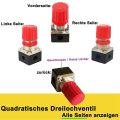 1/4Inch Pressure Regulator Air Compressor Pressure Regulator Reduction Valve 3 Holes Control Valve 12 Bar Connection. 