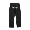 Spoof Portrait Print Denim Pants Mens High Street Funny Loose Straight-leg Pants Streetwear Casual Jeans y2k Trousers Men.