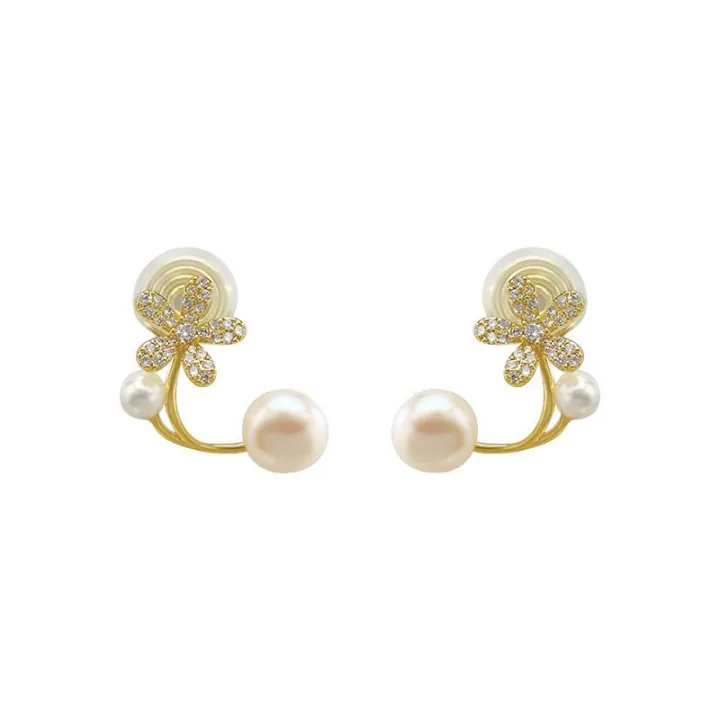 Shokhi%20Fashion%20Korean%20Earrings%20Light%20Luxury%20Flower%20Pearl%20Earrings%20for%20Girls/%20Women%20-%20Image%207