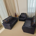 Best One Furniture Mahogany Wood and Foam Living Room (2+2+1) Sofa Set - Living Room Furniture. 