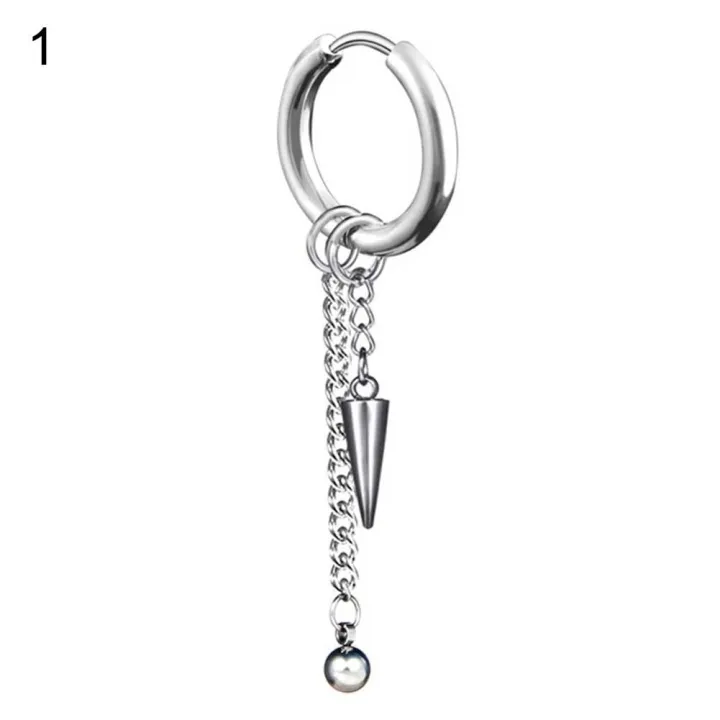 1Pc%20Men%20Long%20Chain%20Ear%20Piercing%20Loop%20Clip%20Hoop%20Earring%20Jewelry%20-%20Image%204