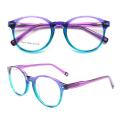 Women Vintage Round Fashion Eyeglass Frame Men Retro Eyeglasses Popular Spectacles Prescription Acetate Glasses Frame Red Purple.