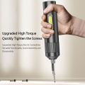 （New）Portable Cordle Electric crewdriver Kit Repair Power Tool UB Rechargeable Electric Drill crewdriver et Houehold Maintenance Button color is random. 